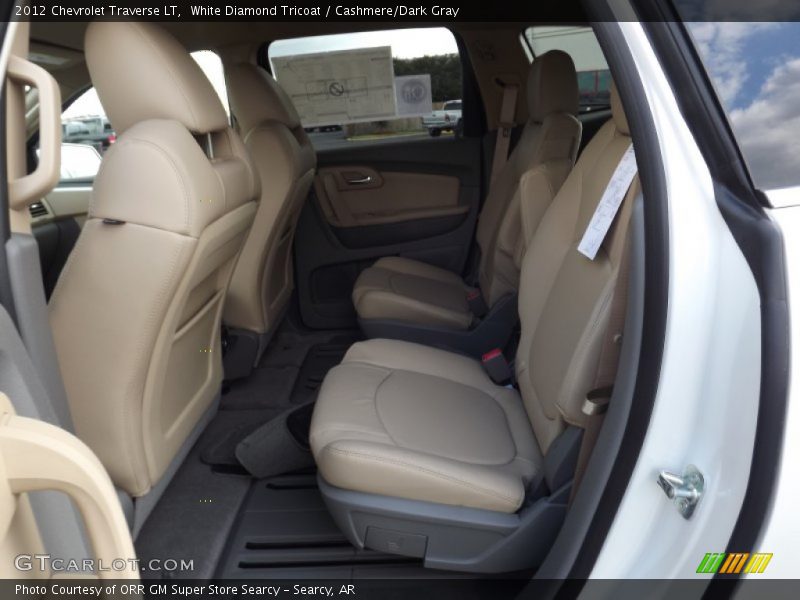 White Diamond Tricoat / Cashmere/Dark Gray 2012 Chevrolet Traverse LT