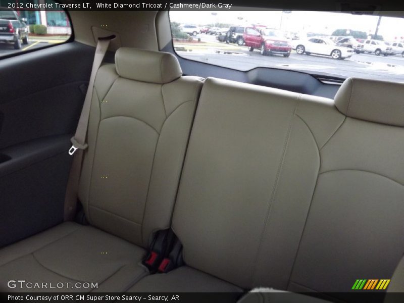 White Diamond Tricoat / Cashmere/Dark Gray 2012 Chevrolet Traverse LT