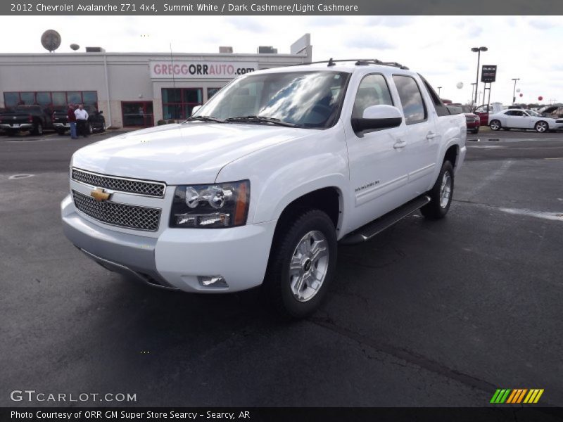 Summit White / Dark Cashmere/Light Cashmere 2012 Chevrolet Avalanche Z71 4x4