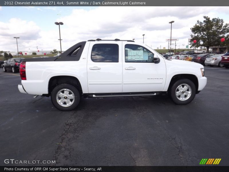 Summit White / Dark Cashmere/Light Cashmere 2012 Chevrolet Avalanche Z71 4x4
