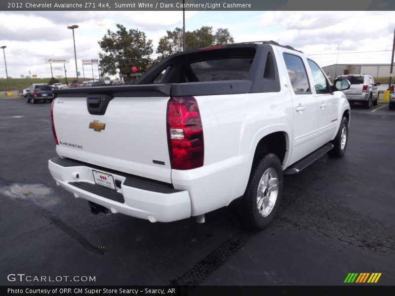 Summit White / Dark Cashmere/Light Cashmere 2012 Chevrolet Avalanche Z71 4x4