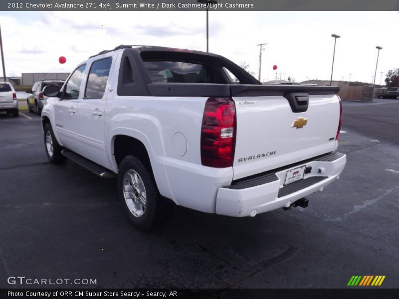 Summit White / Dark Cashmere/Light Cashmere 2012 Chevrolet Avalanche Z71 4x4