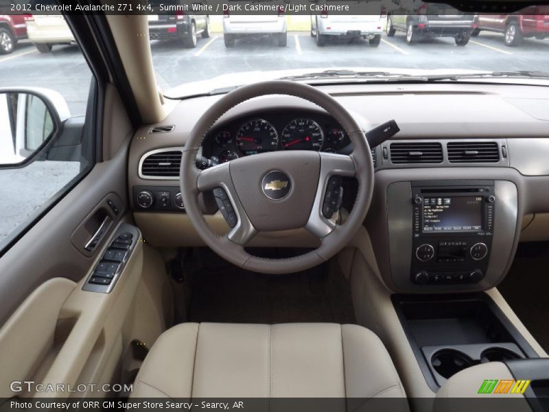 Summit White / Dark Cashmere/Light Cashmere 2012 Chevrolet Avalanche Z71 4x4