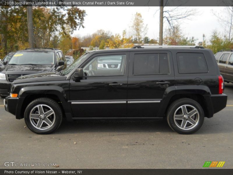 Brilliant Black Crystal Pearl / Dark Slate Gray 2008 Jeep Patriot Limited 4x4