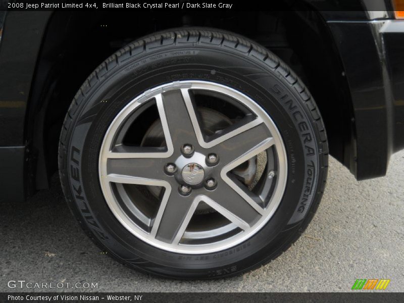 Brilliant Black Crystal Pearl / Dark Slate Gray 2008 Jeep Patriot Limited 4x4