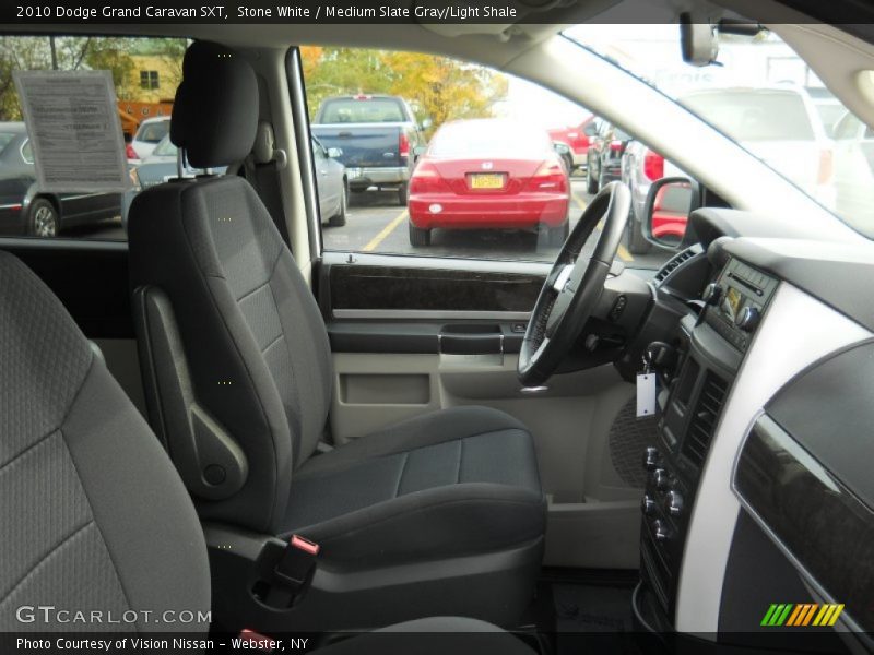 Stone White / Medium Slate Gray/Light Shale 2010 Dodge Grand Caravan SXT