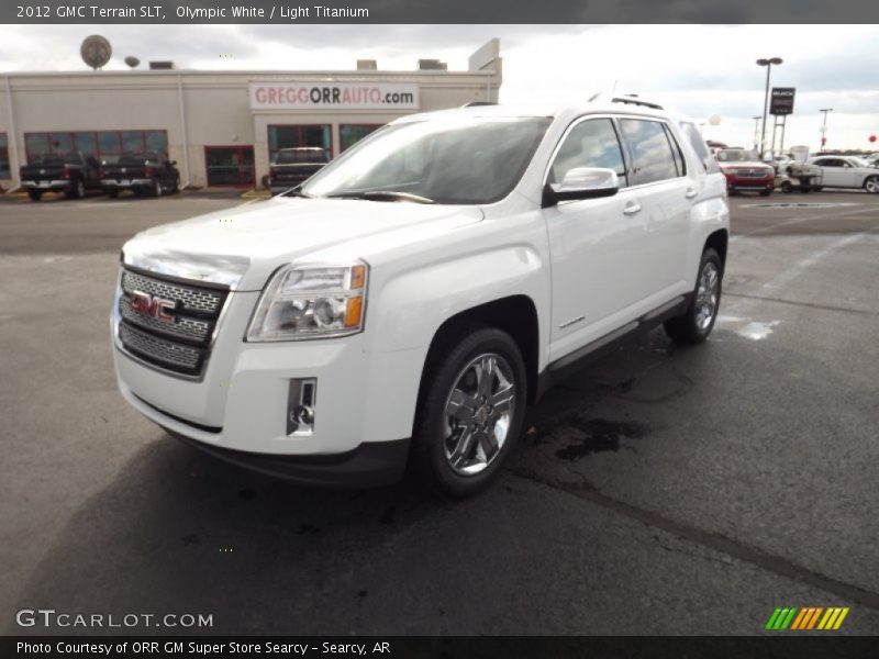 Olympic White / Light Titanium 2012 GMC Terrain SLT