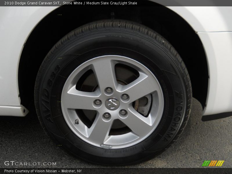Stone White / Medium Slate Gray/Light Shale 2010 Dodge Grand Caravan SXT