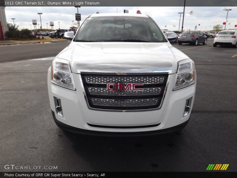 Olympic White / Light Titanium 2012 GMC Terrain SLT