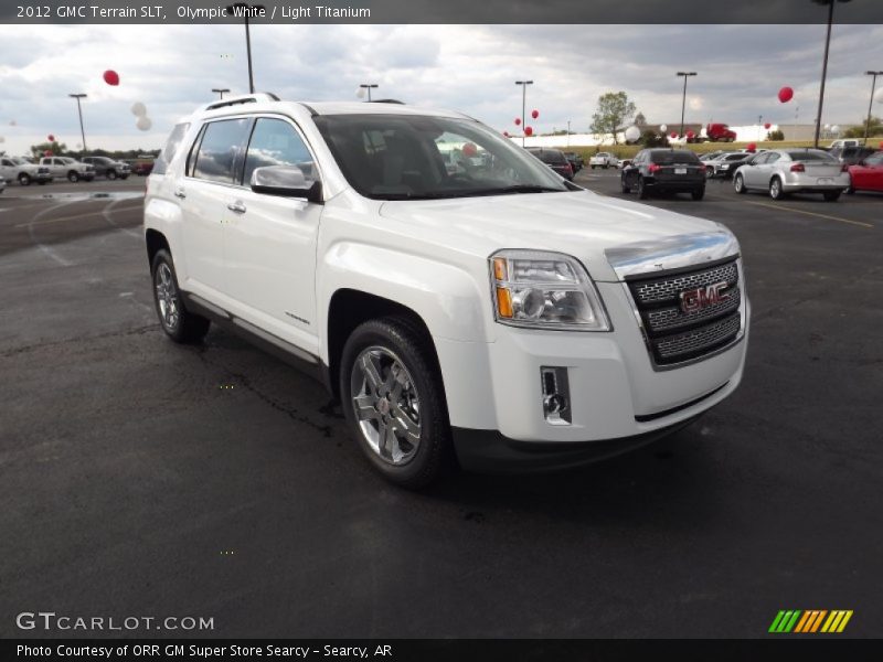 Olympic White / Light Titanium 2012 GMC Terrain SLT