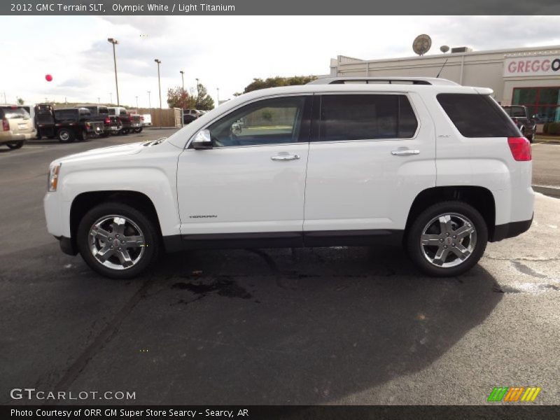 Olympic White / Light Titanium 2012 GMC Terrain SLT