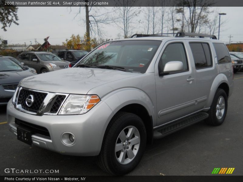 Silver Lightning / Graphite 2008 Nissan Pathfinder SE 4x4