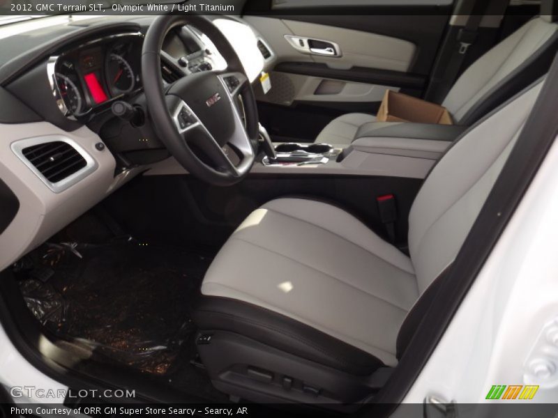Olympic White / Light Titanium 2012 GMC Terrain SLT