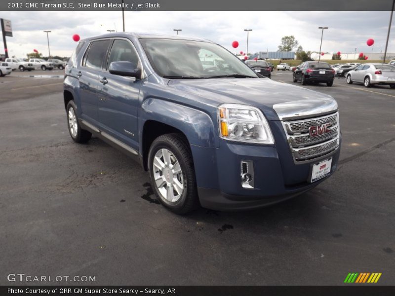 Steel Blue Metallic / Jet Black 2012 GMC Terrain SLE