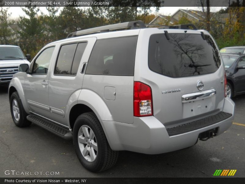 Silver Lightning / Graphite 2008 Nissan Pathfinder SE 4x4