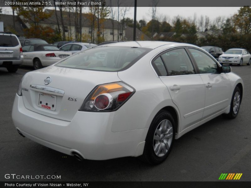 Winter Frost Pearl / Blond 2009 Nissan Altima 2.5 S