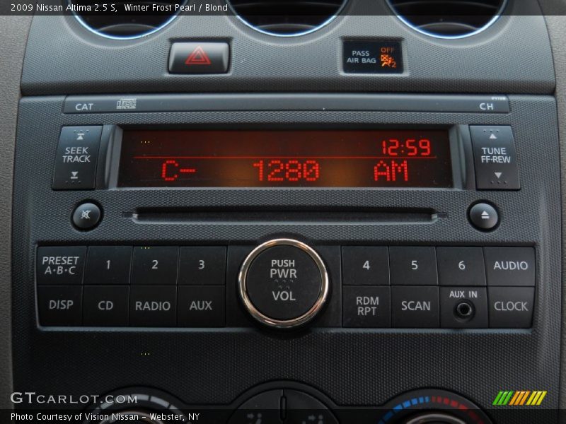 Winter Frost Pearl / Blond 2009 Nissan Altima 2.5 S