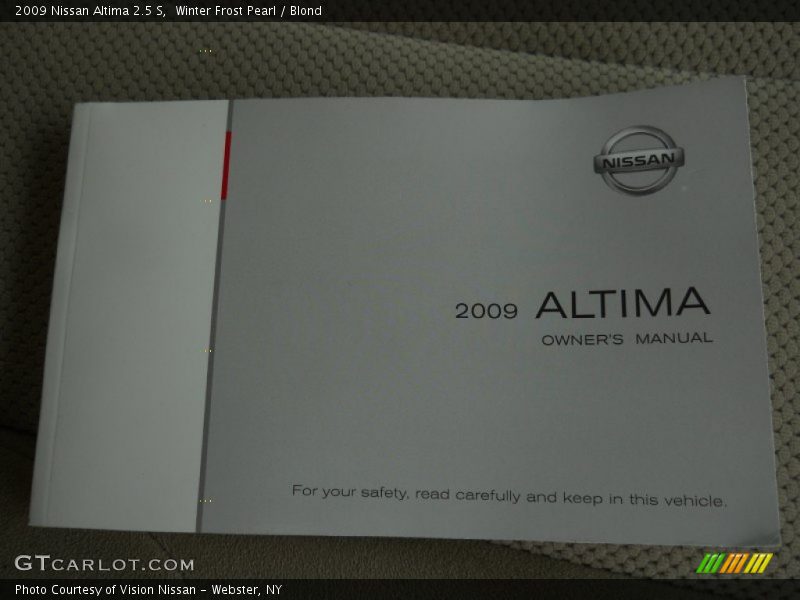 Winter Frost Pearl / Blond 2009 Nissan Altima 2.5 S
