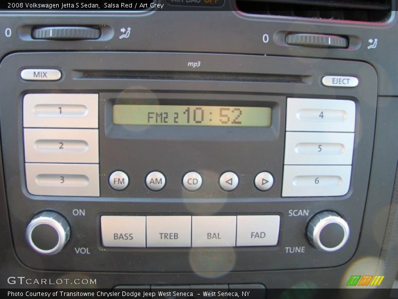 Salsa Red / Art Grey 2008 Volkswagen Jetta S Sedan