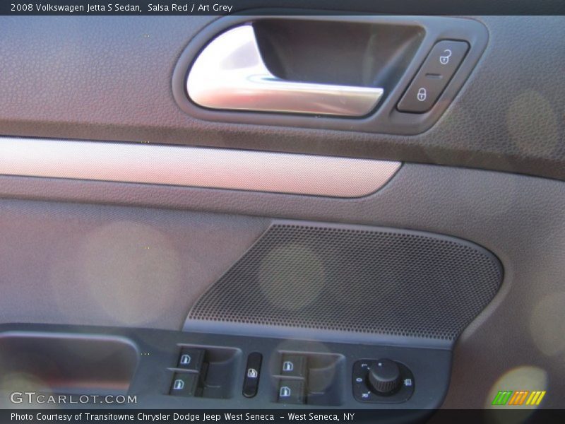 Salsa Red / Art Grey 2008 Volkswagen Jetta S Sedan