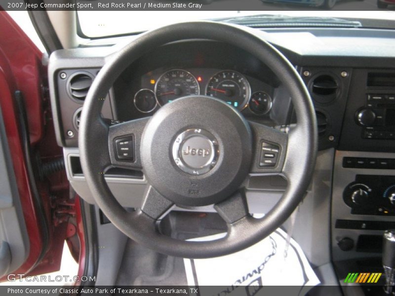 Red Rock Pearl / Medium Slate Gray 2007 Jeep Commander Sport