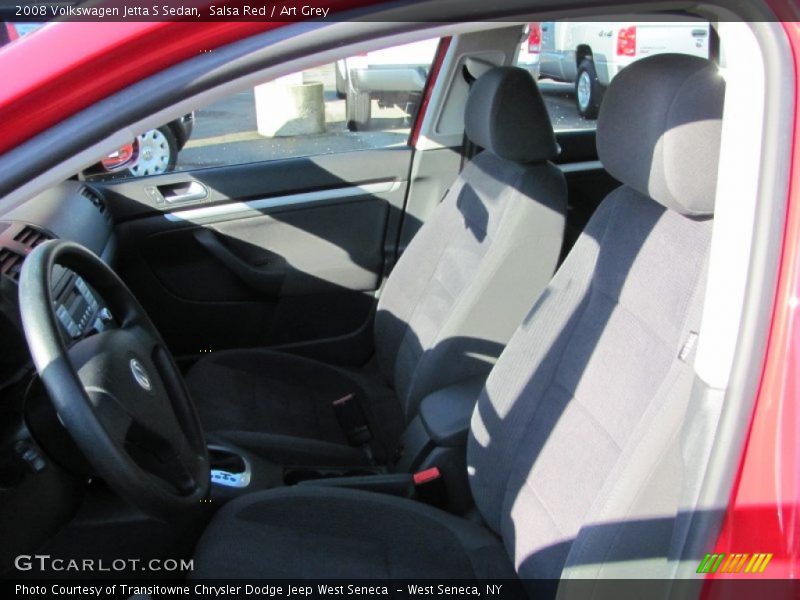Salsa Red / Art Grey 2008 Volkswagen Jetta S Sedan