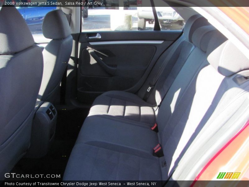 Salsa Red / Art Grey 2008 Volkswagen Jetta S Sedan