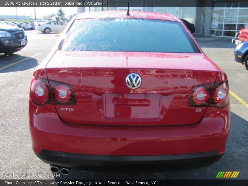 Salsa Red / Art Grey 2008 Volkswagen Jetta S Sedan