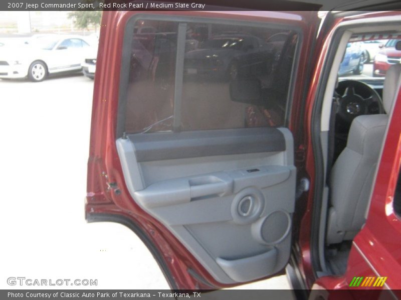 Red Rock Pearl / Medium Slate Gray 2007 Jeep Commander Sport