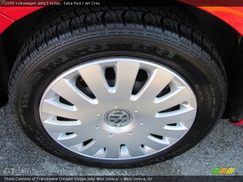 Salsa Red / Art Grey 2008 Volkswagen Jetta S Sedan