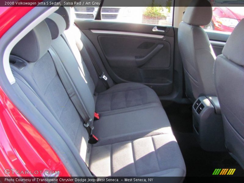 Salsa Red / Art Grey 2008 Volkswagen Jetta S Sedan