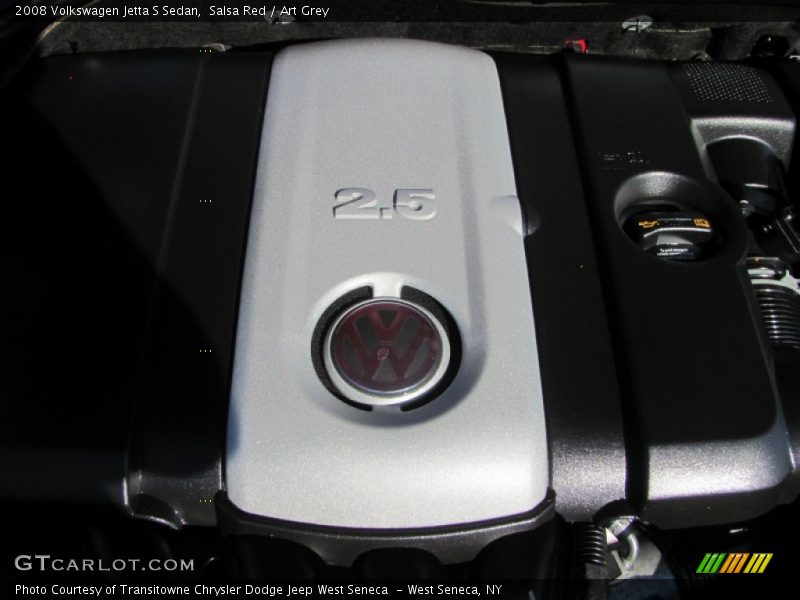Salsa Red / Art Grey 2008 Volkswagen Jetta S Sedan