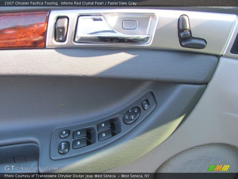Inferno Red Crystal Pearl / Pastel Slate Gray 2007 Chrysler Pacifica Touring