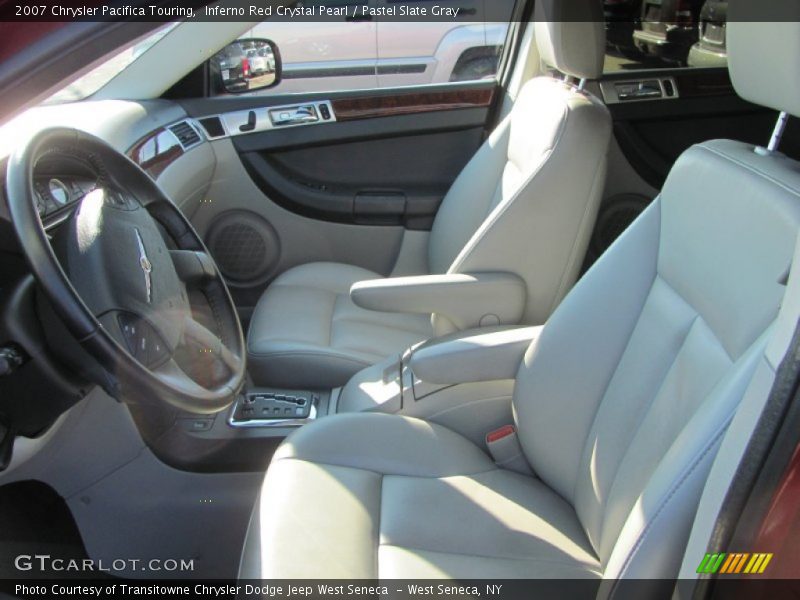 Inferno Red Crystal Pearl / Pastel Slate Gray 2007 Chrysler Pacifica Touring