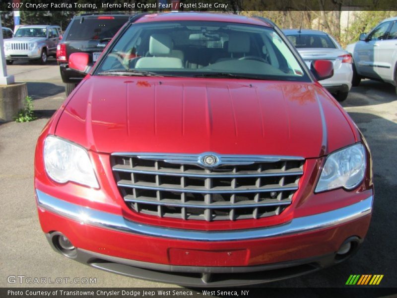 Inferno Red Crystal Pearl / Pastel Slate Gray 2007 Chrysler Pacifica Touring