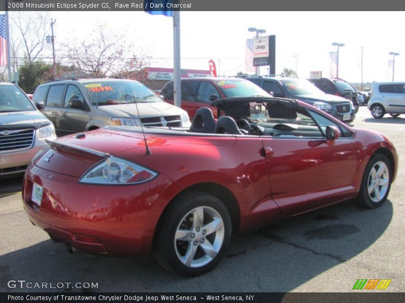 Rave Red / Dark Charcoal 2008 Mitsubishi Eclipse Spyder GS