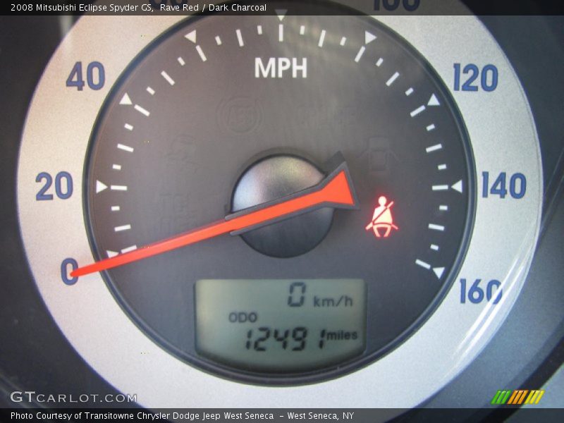 Rave Red / Dark Charcoal 2008 Mitsubishi Eclipse Spyder GS