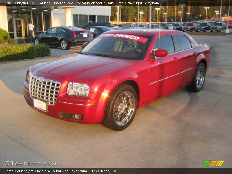 Inferno Red Crystal Pearlcoat / Dark Slate Gray/Light Graystone 2007 Chrysler 300 Touring