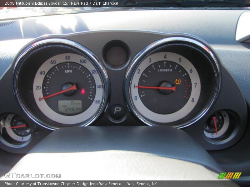 Rave Red / Dark Charcoal 2008 Mitsubishi Eclipse Spyder GS