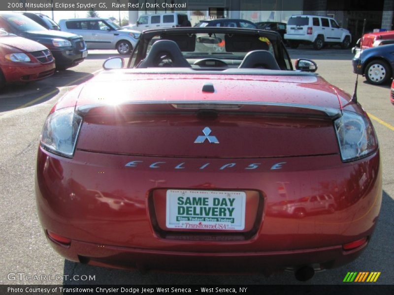 Rave Red / Dark Charcoal 2008 Mitsubishi Eclipse Spyder GS