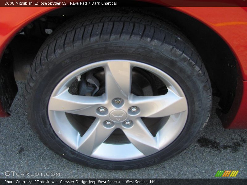 Rave Red / Dark Charcoal 2008 Mitsubishi Eclipse Spyder GS