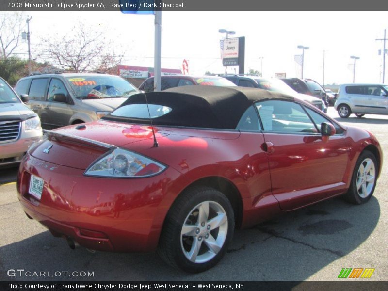 Rave Red / Dark Charcoal 2008 Mitsubishi Eclipse Spyder GS