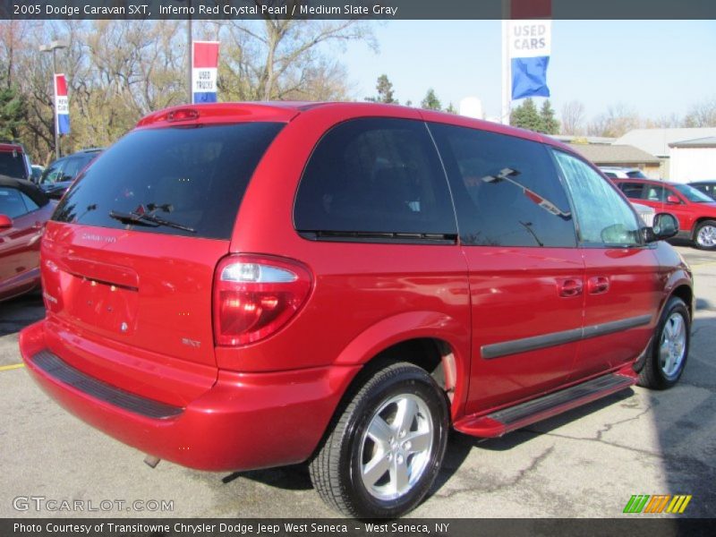 Inferno Red Crystal Pearl / Medium Slate Gray 2005 Dodge Caravan SXT