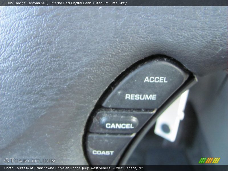 Inferno Red Crystal Pearl / Medium Slate Gray 2005 Dodge Caravan SXT