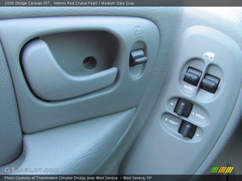Inferno Red Crystal Pearl / Medium Slate Gray 2005 Dodge Caravan SXT