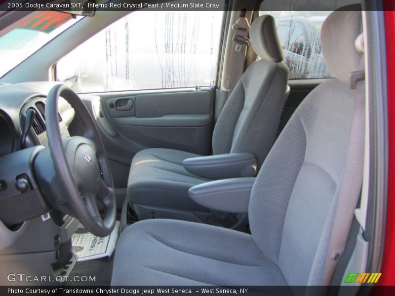 Inferno Red Crystal Pearl / Medium Slate Gray 2005 Dodge Caravan SXT