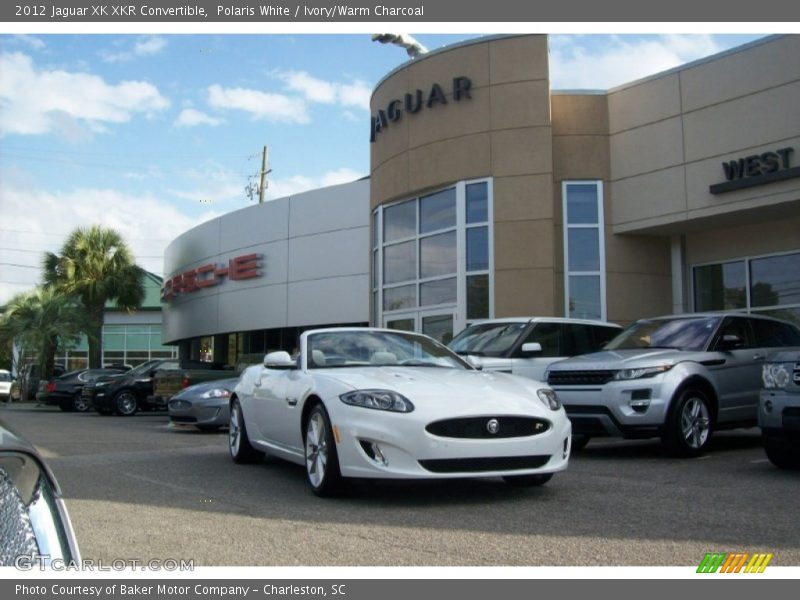 Polaris White / Ivory/Warm Charcoal 2012 Jaguar XK XKR Convertible