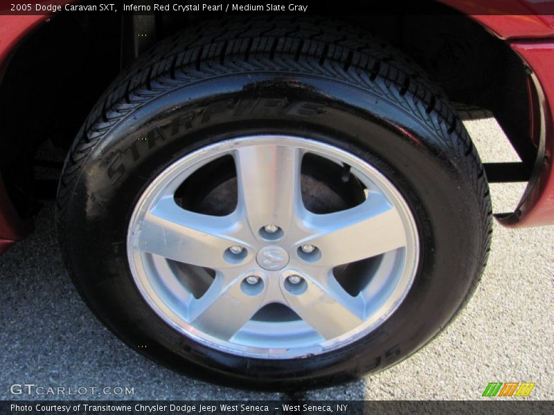 Inferno Red Crystal Pearl / Medium Slate Gray 2005 Dodge Caravan SXT