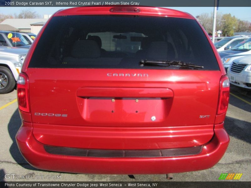 Inferno Red Crystal Pearl / Medium Slate Gray 2005 Dodge Caravan SXT