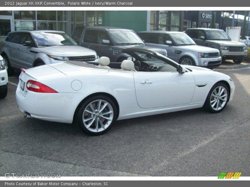 Polaris White / Ivory/Warm Charcoal 2012 Jaguar XK XKR Convertible
